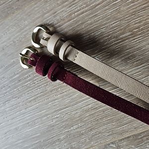 Old Navy set of 2 thin belts size M/L